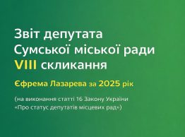 Єфрем Лазарев прозвітував про роботу у 2025 році